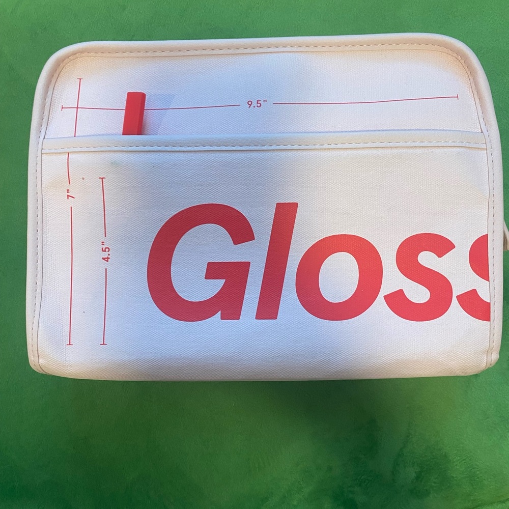 Glossier original beauty bag